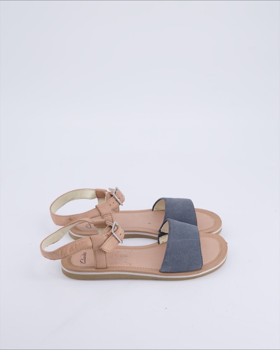 Clarks Shoes Suede Blue EU 32.5