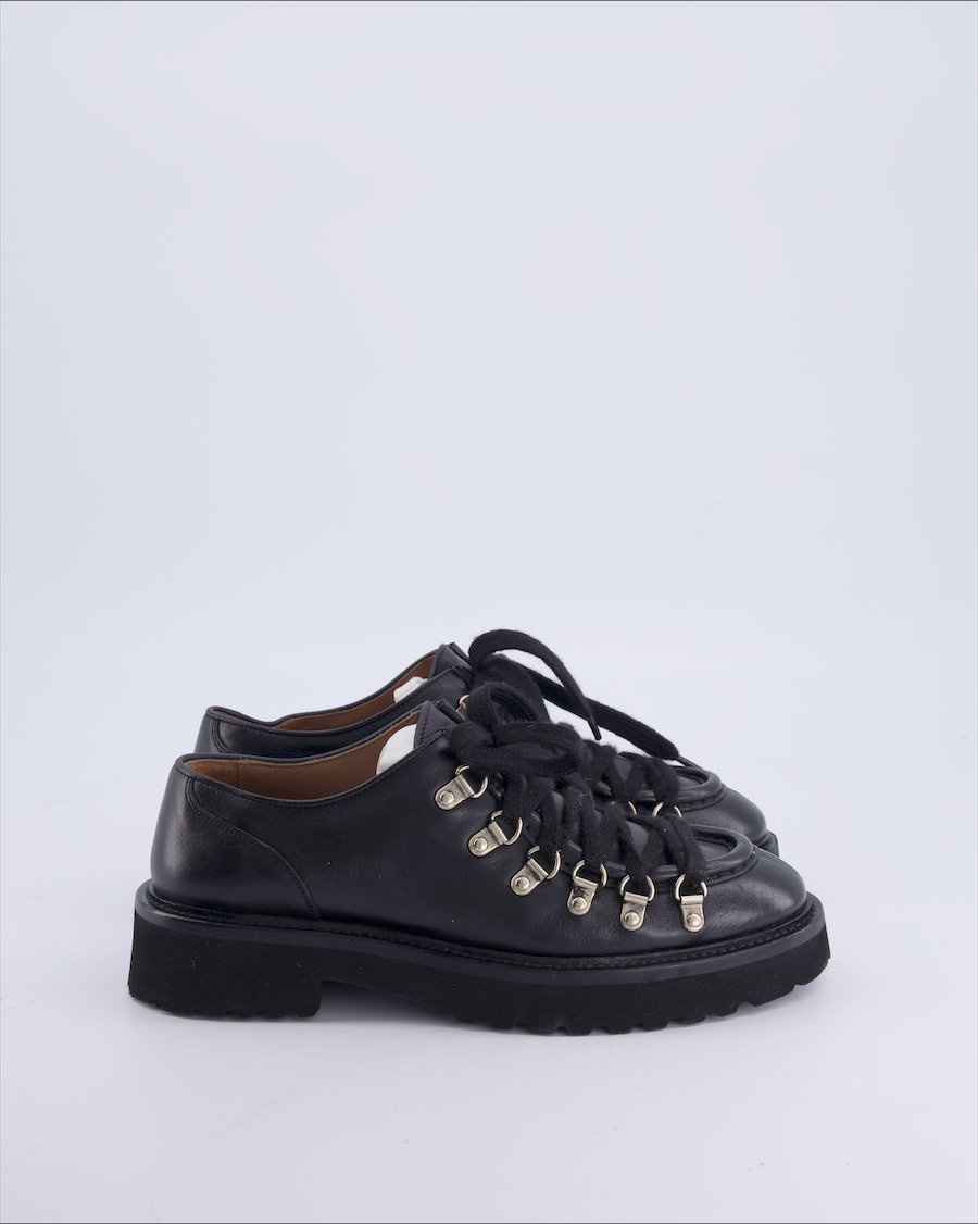 Calce Shoes Leather Black 38 EU