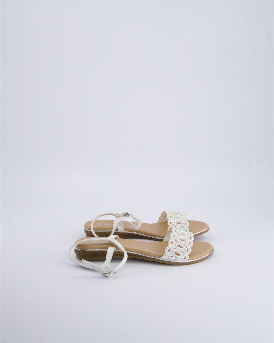Graceland Sandals Leather White 37 EU