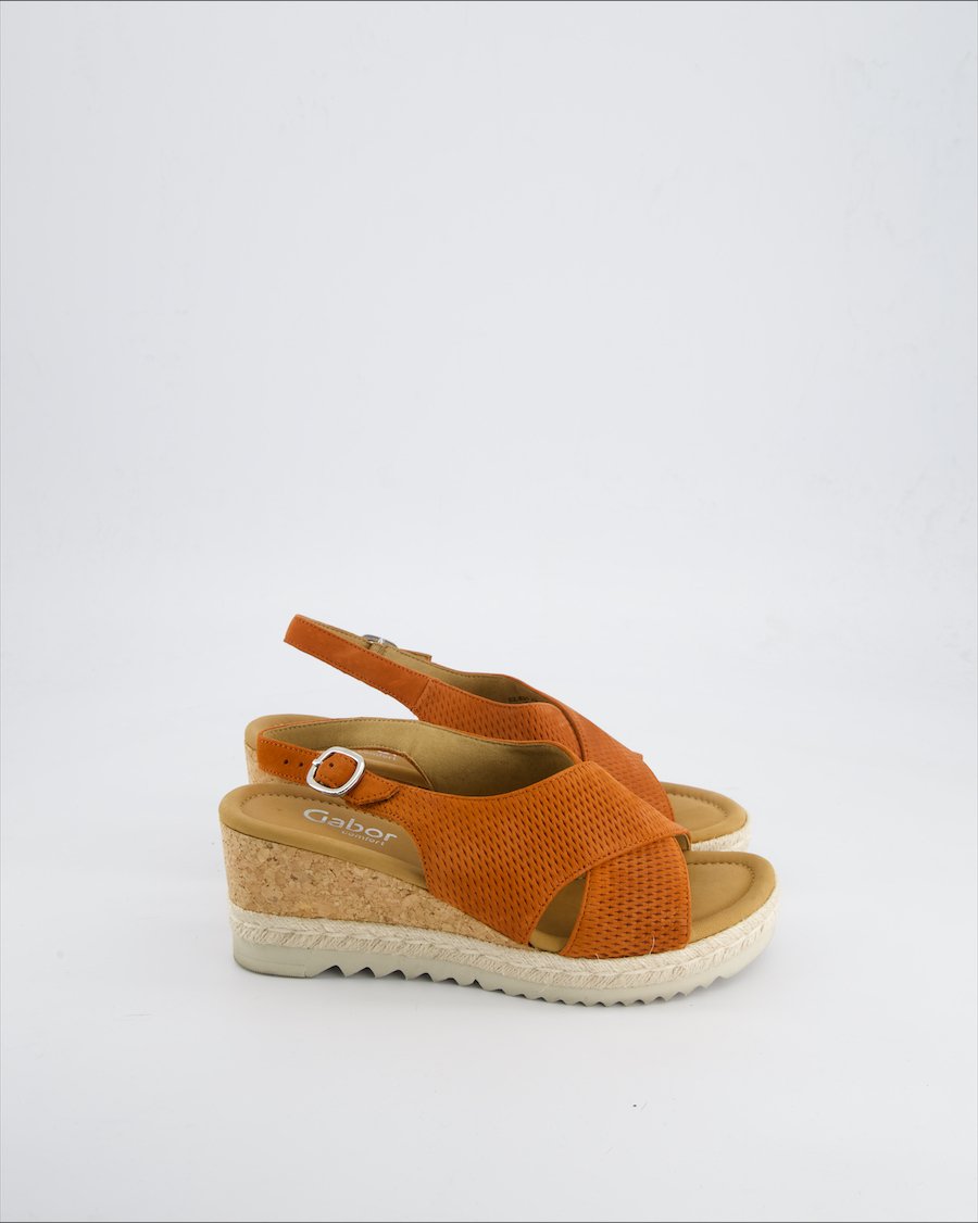 Gabor Heels Suede Orange 38 EU