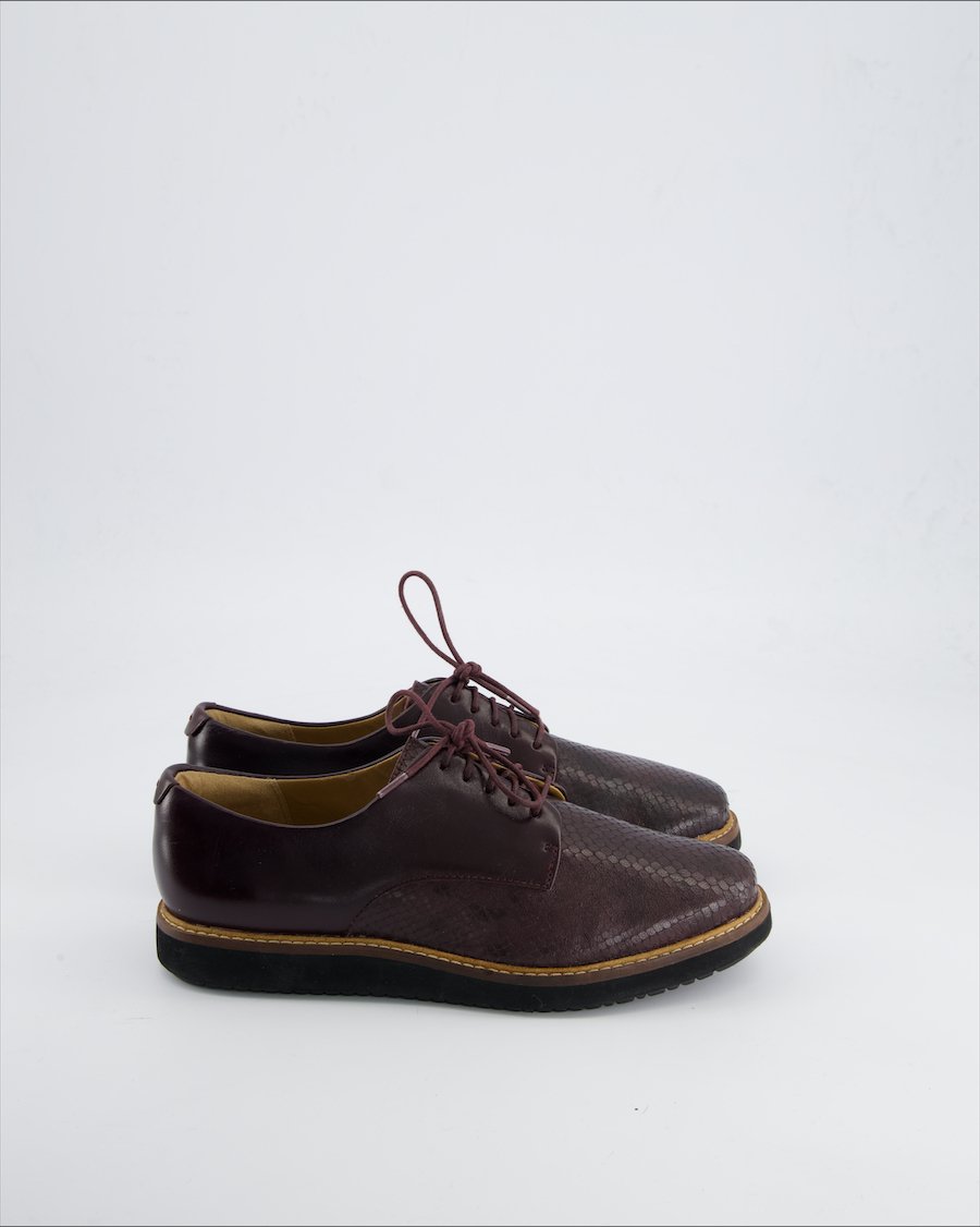 Clarks Shoes Leather Burgundy 37,5 EU