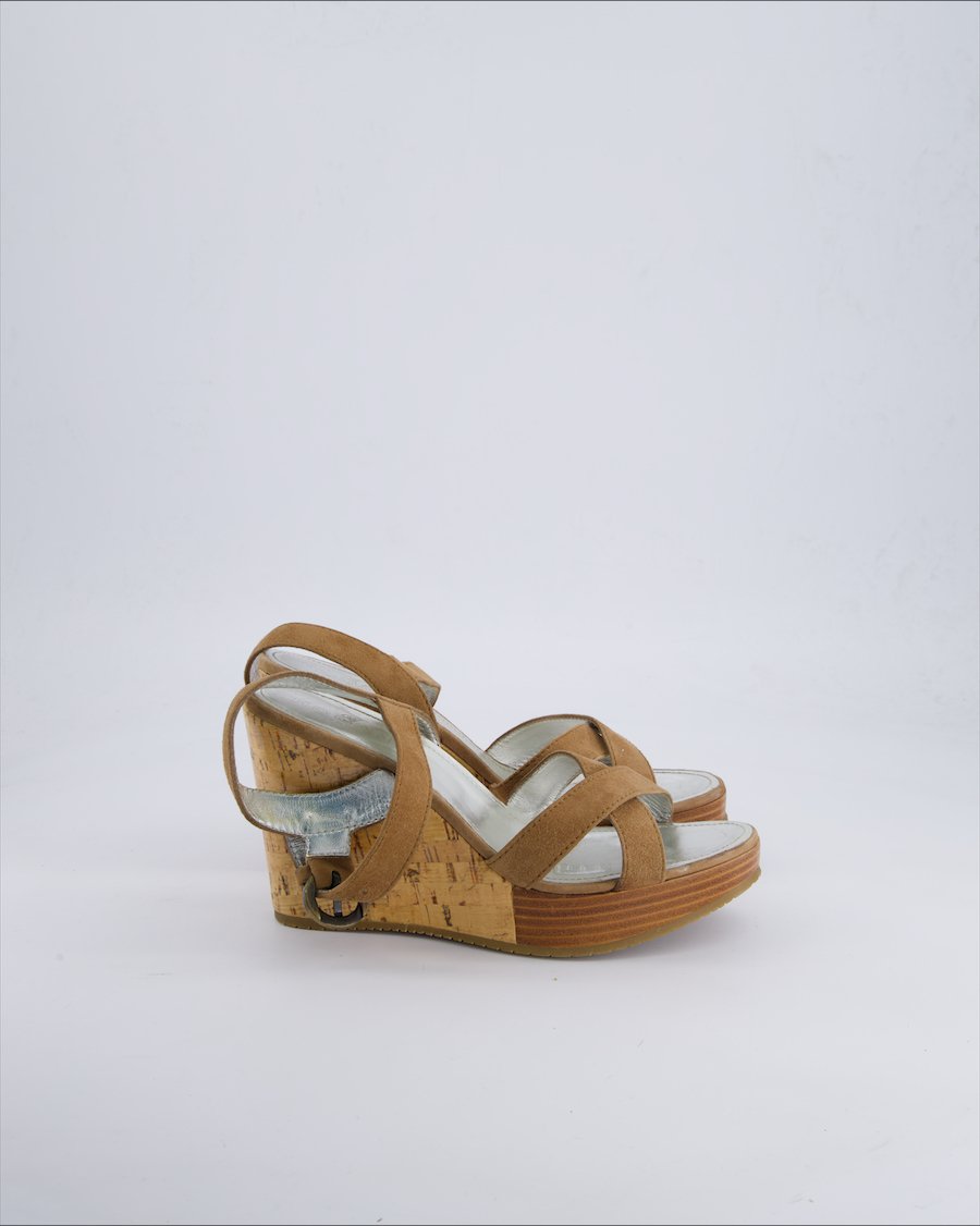 Hogan Heels Suede Brown 39 EU