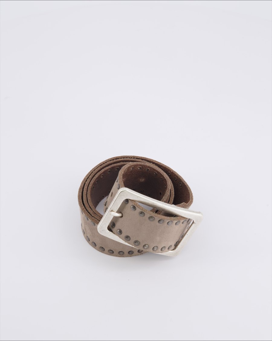 Vanzetti Belts Suede Ecru 85 cm