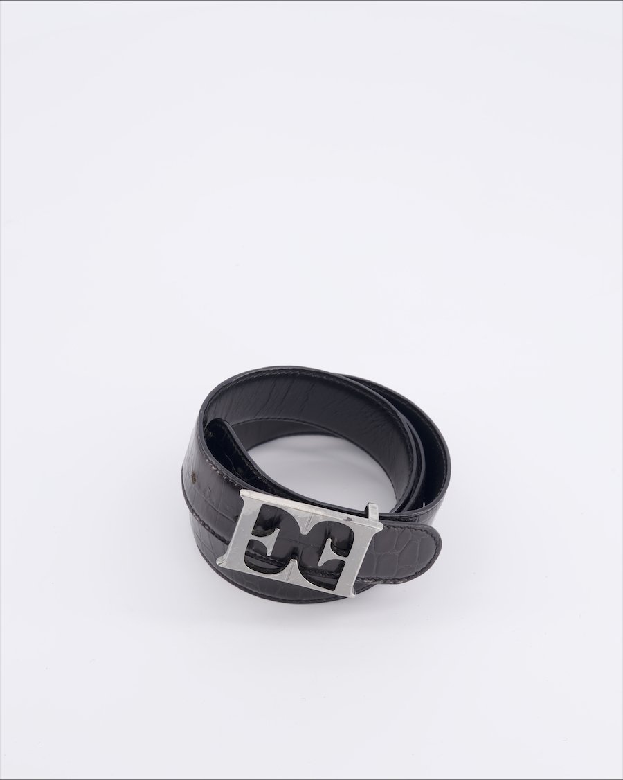 Escada Belts Leather Black 80 cm