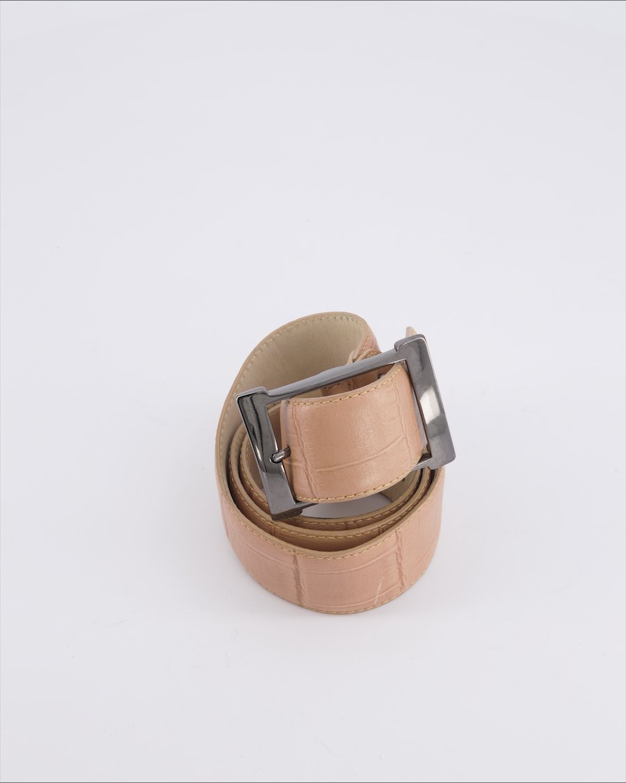 Longchamp Belts Leather Beige 80 cm