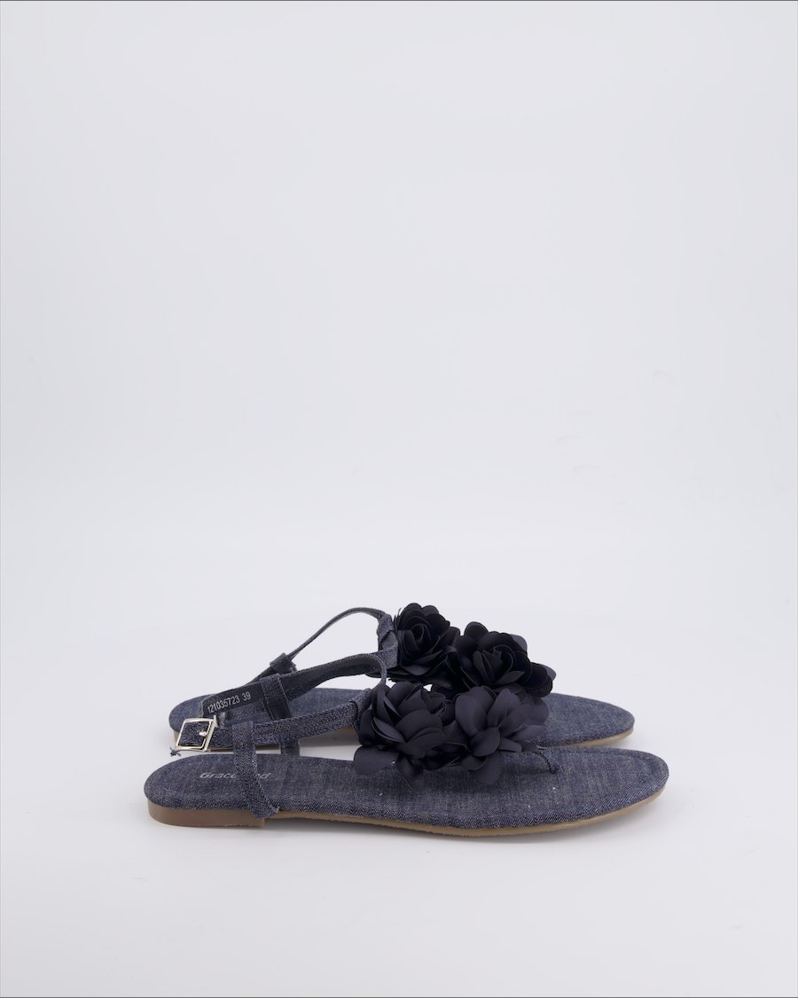 Graceland Sandals Cloth Blue 39 EU