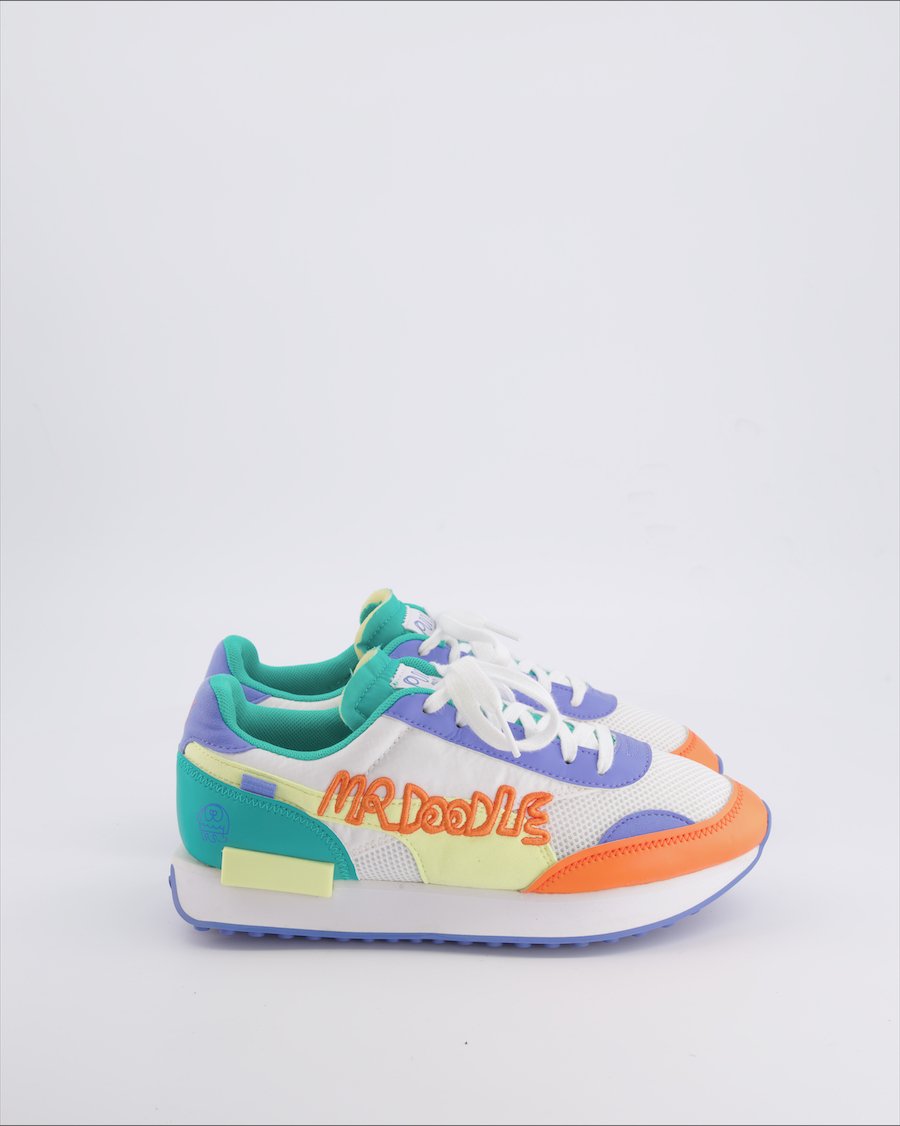 Puma X Mr.Doodle Trainers Leather Multicolour 38 EU
