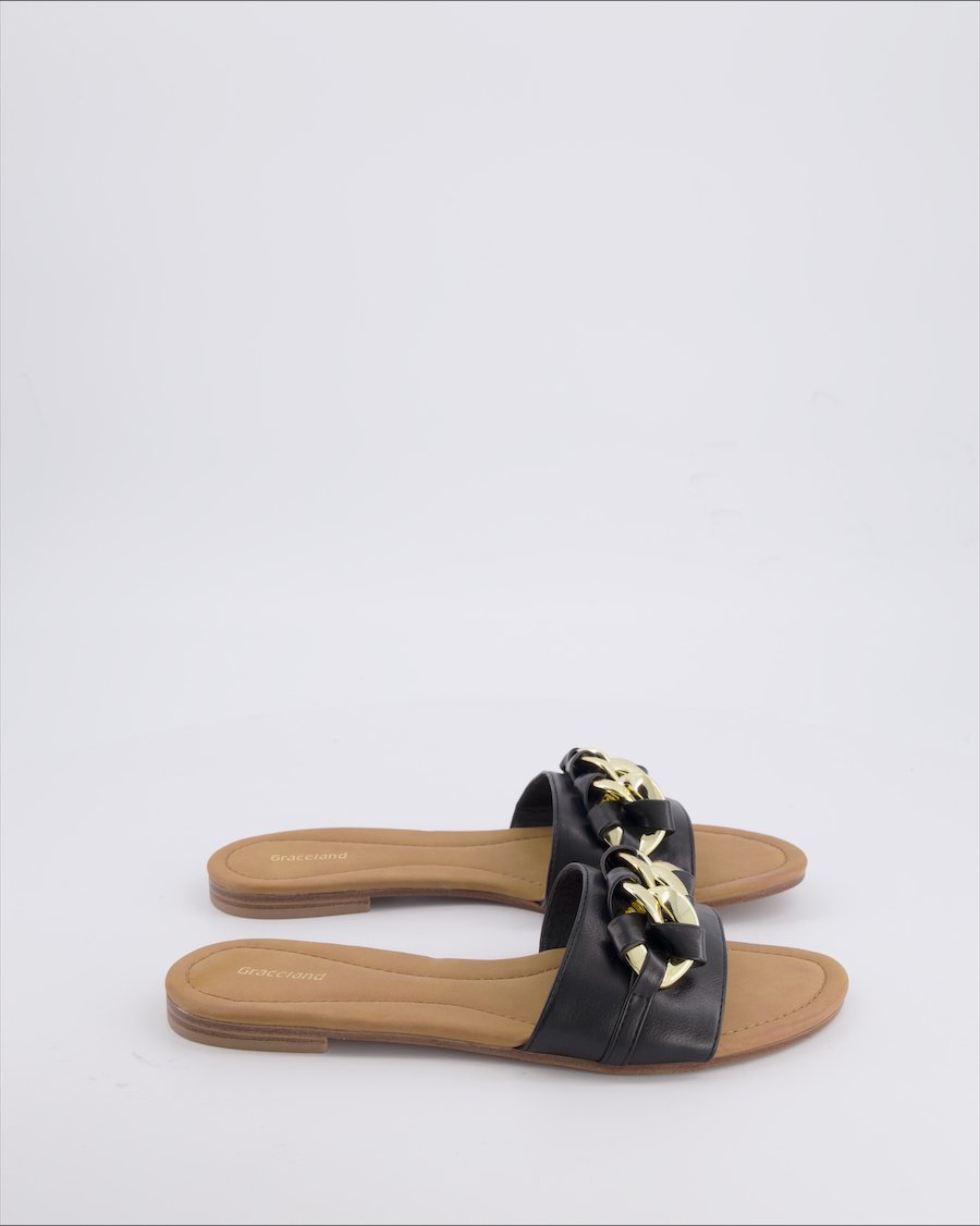 Graceland Sandals Leather Black 41 EU