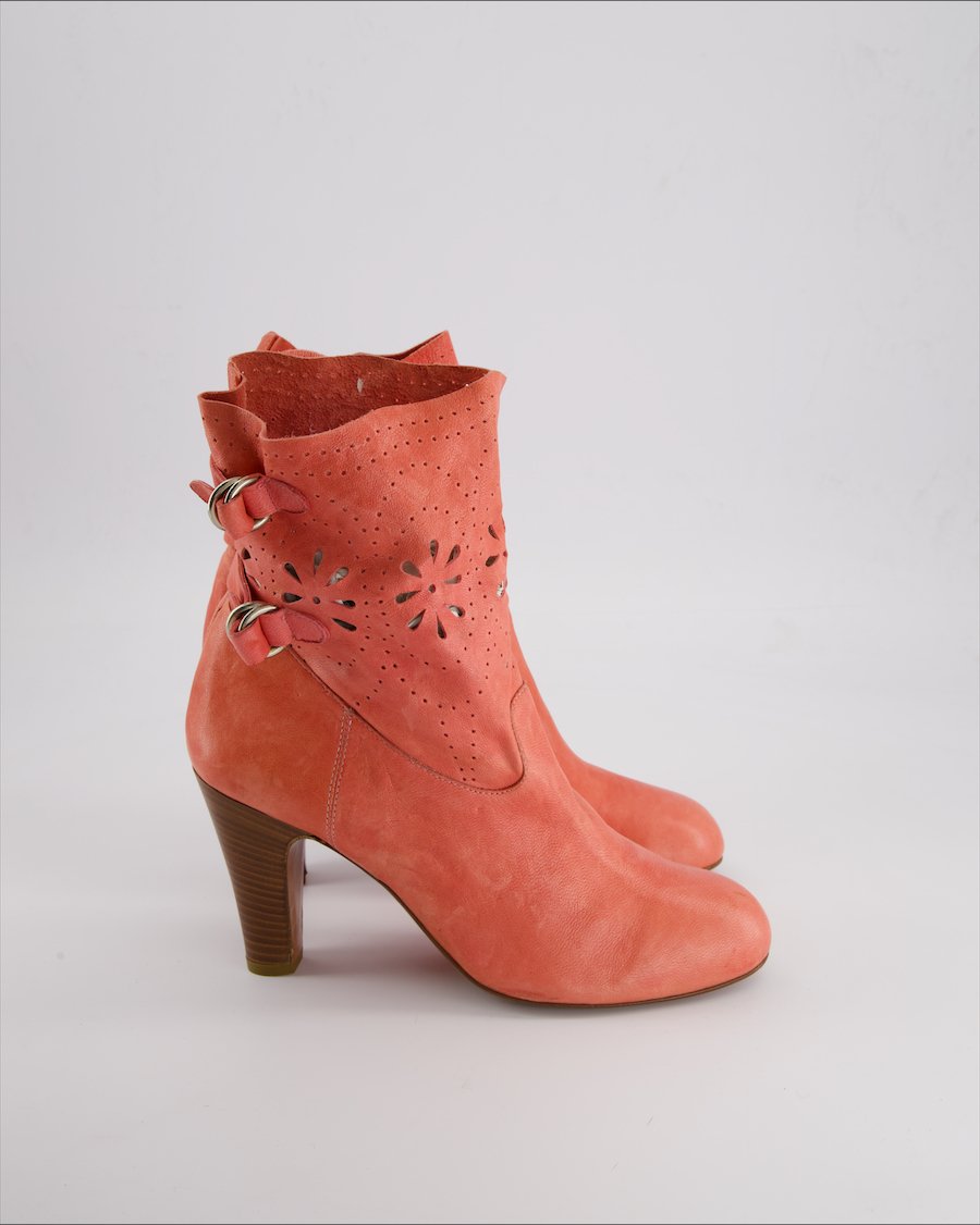 Julie Dee Ankle boots Leather Red 40 EU