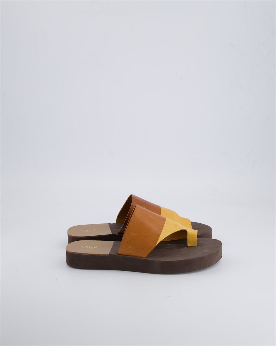 Chloe Sandals Leather Brown 39 EU
