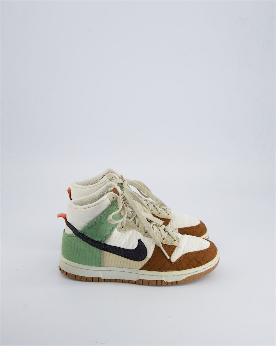 Nike Dunk High Lx Next Nature Trainers Cloth Brown 36 EU