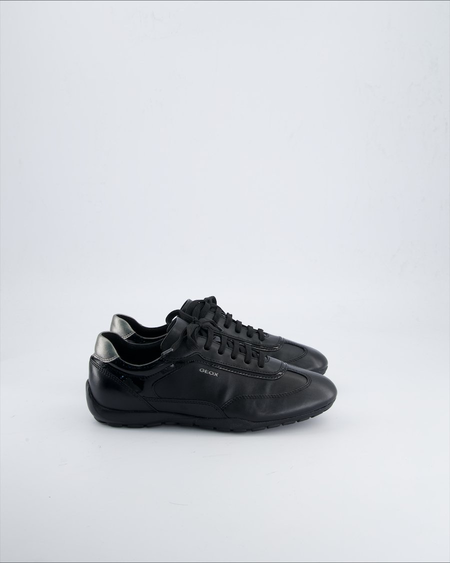 Geox Trainers Leather Black 38 EU