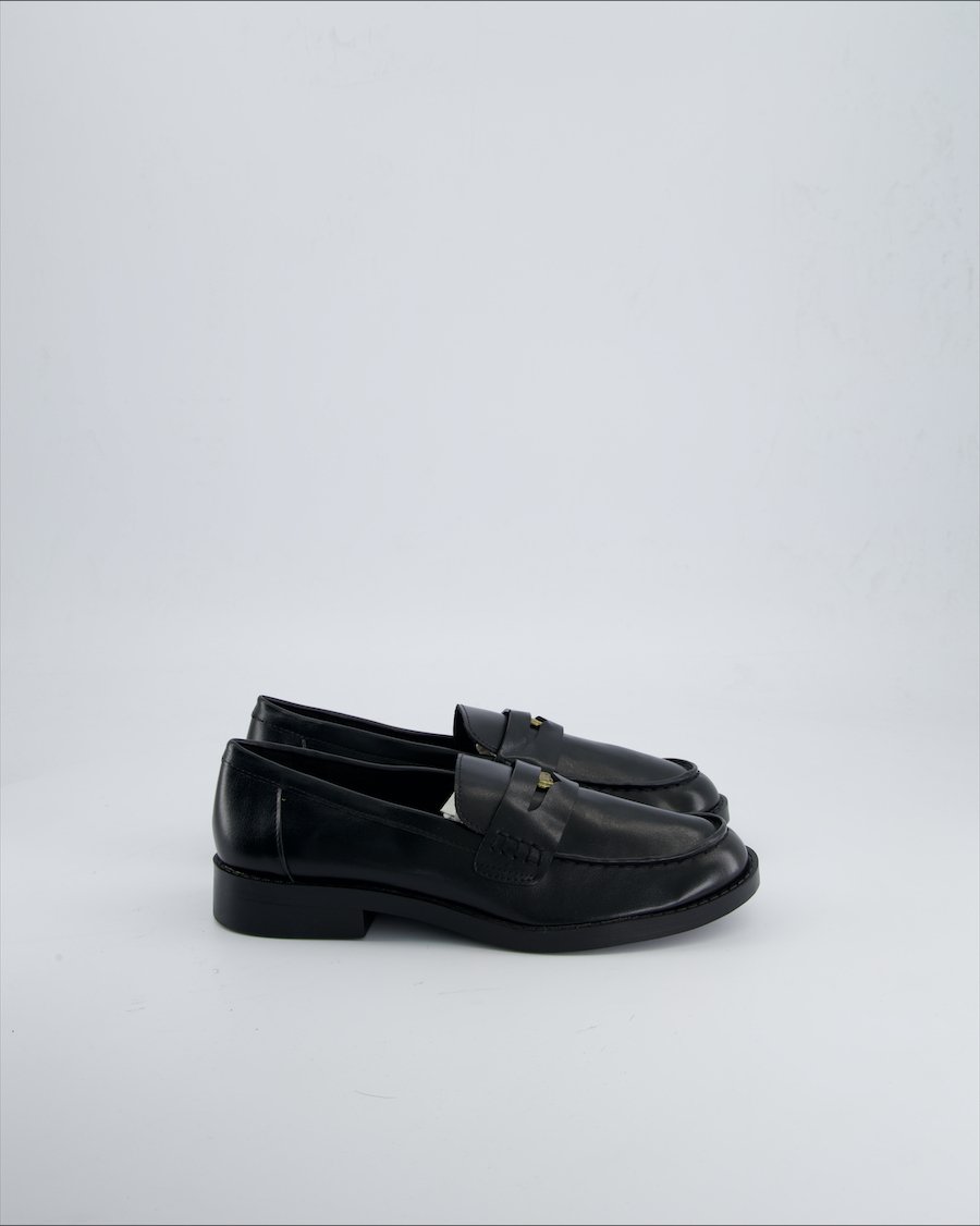 Stradivarius Shoes Leather Black 38 EU