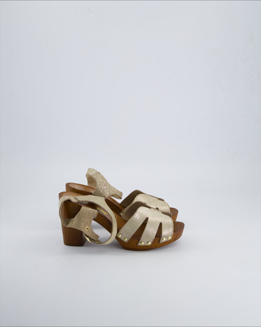 Les Tropeziennes Heels Cloth Gold 38 EU
