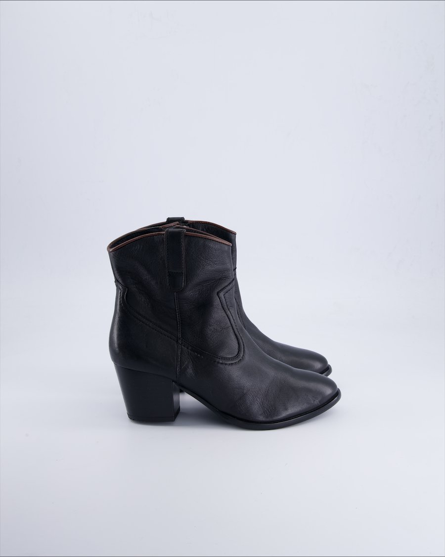 Roberto Santi Ankle boots Leather Black 37 EU