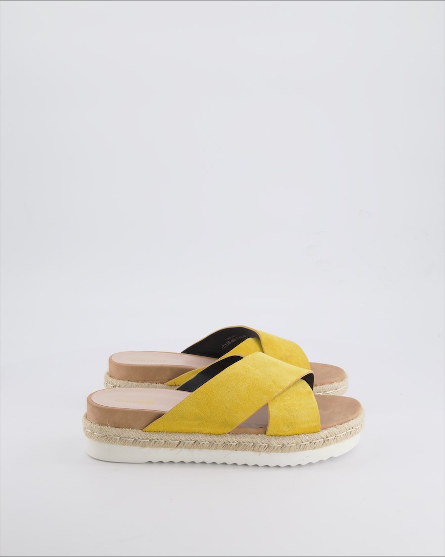 Graceland Sandals Suede Yellow 38 EU