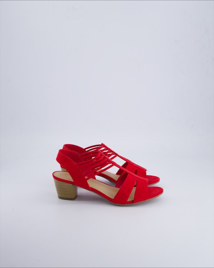 Graceland Sandals Suede Red 39 EU