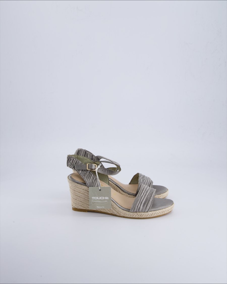Tamaris Sandals Leather Silver 36 EU