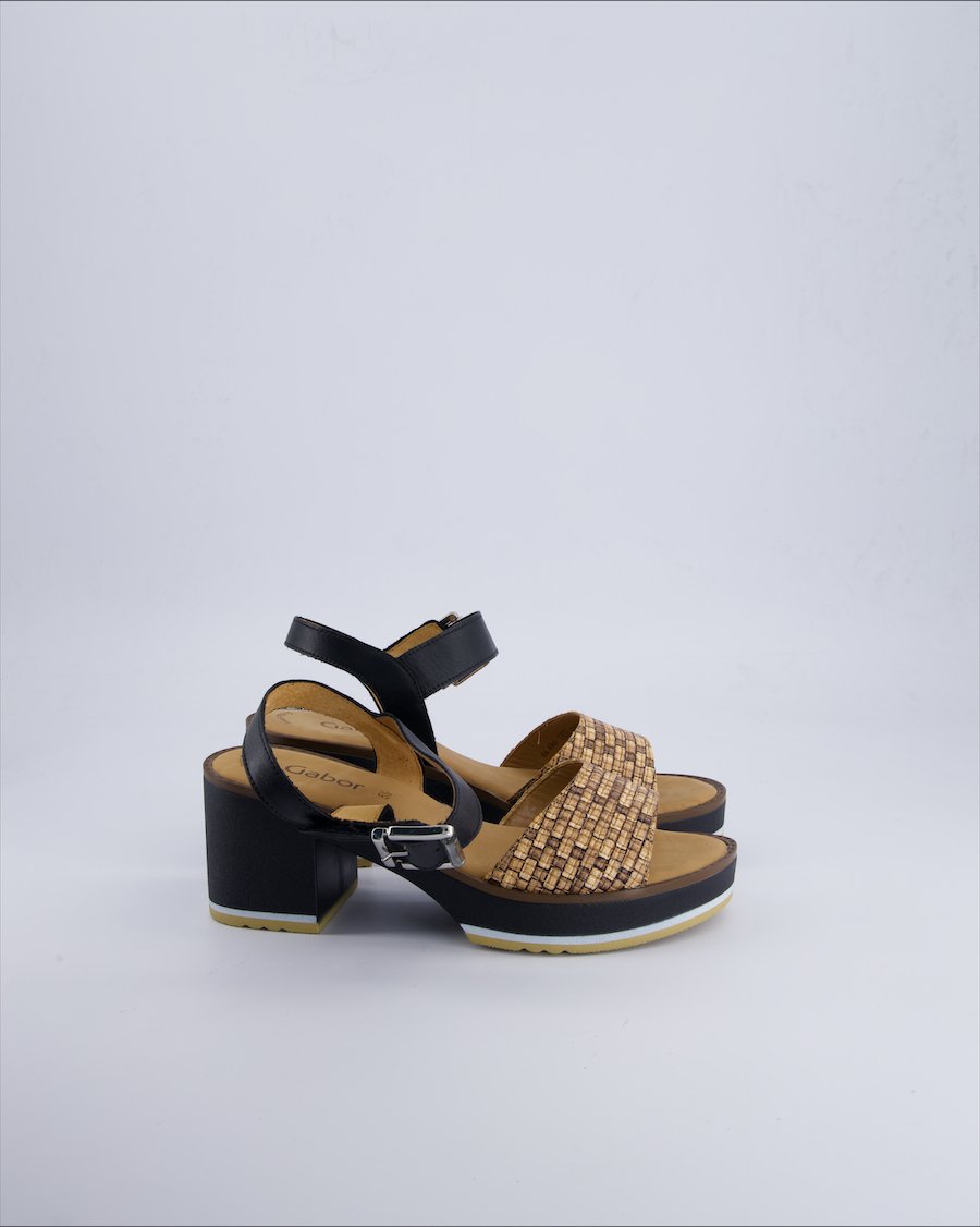 Gabor Sandals Leather Brown 38.5 EU