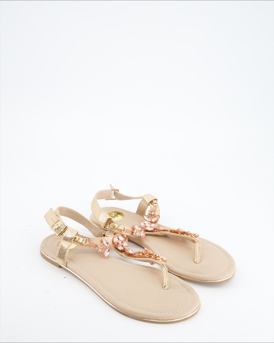 Buffalo Sandals Leather Beige Eu 39