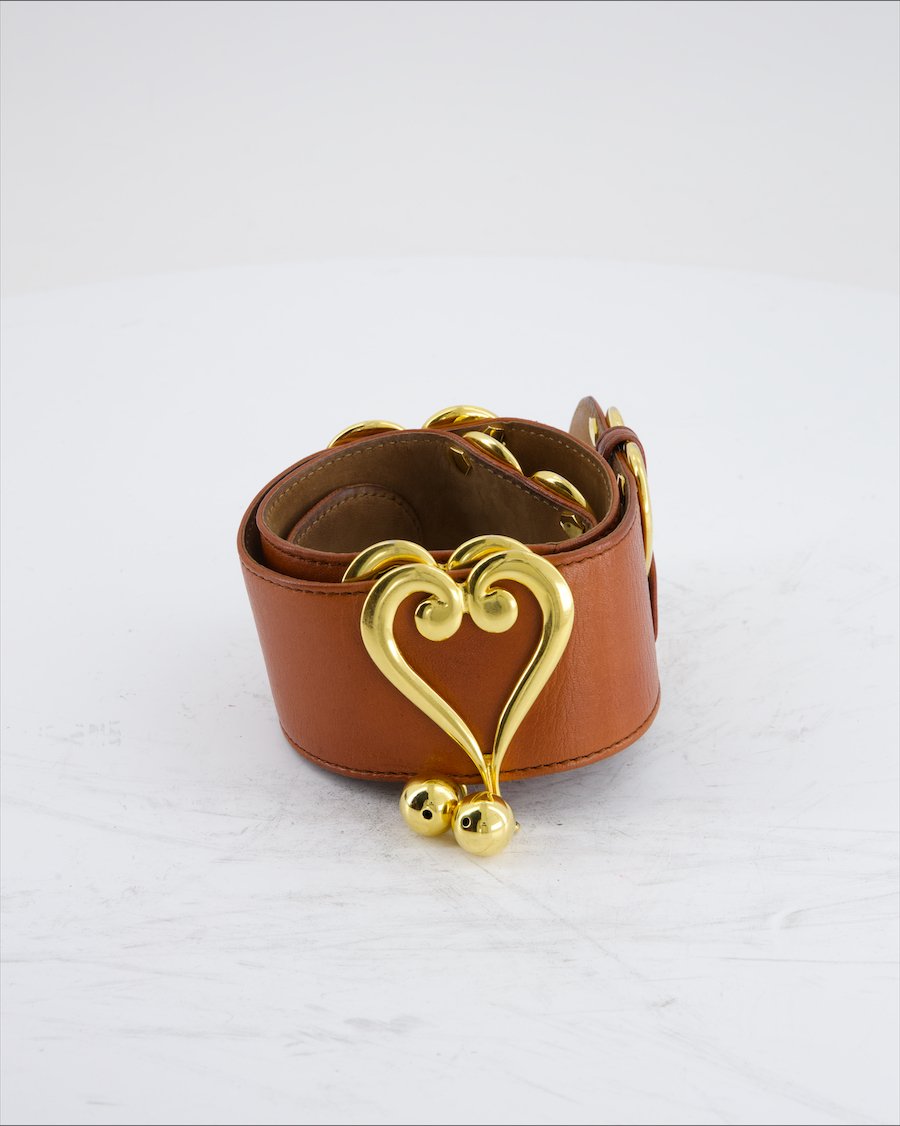 Moschino x Redwall Belts Leather Camel