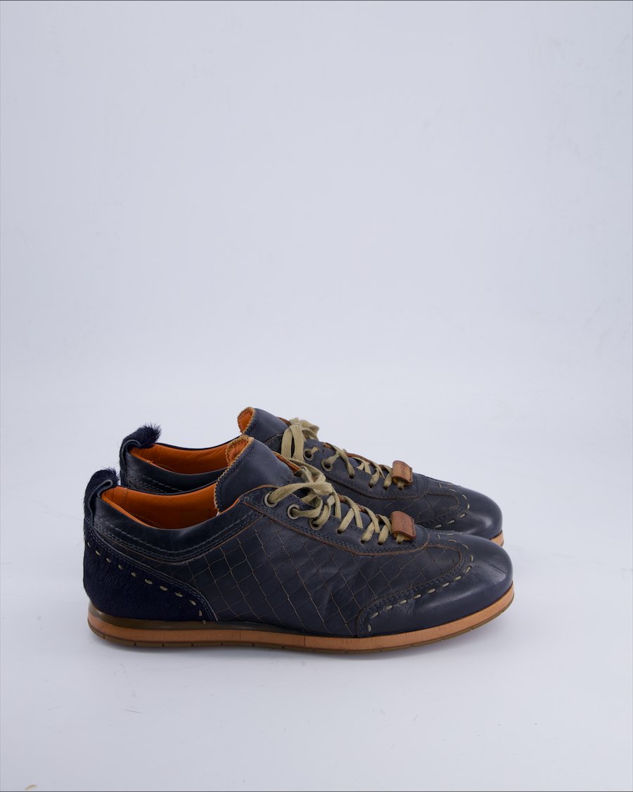 Kamo-Gutsu Shoes Leather Blue 40 EU