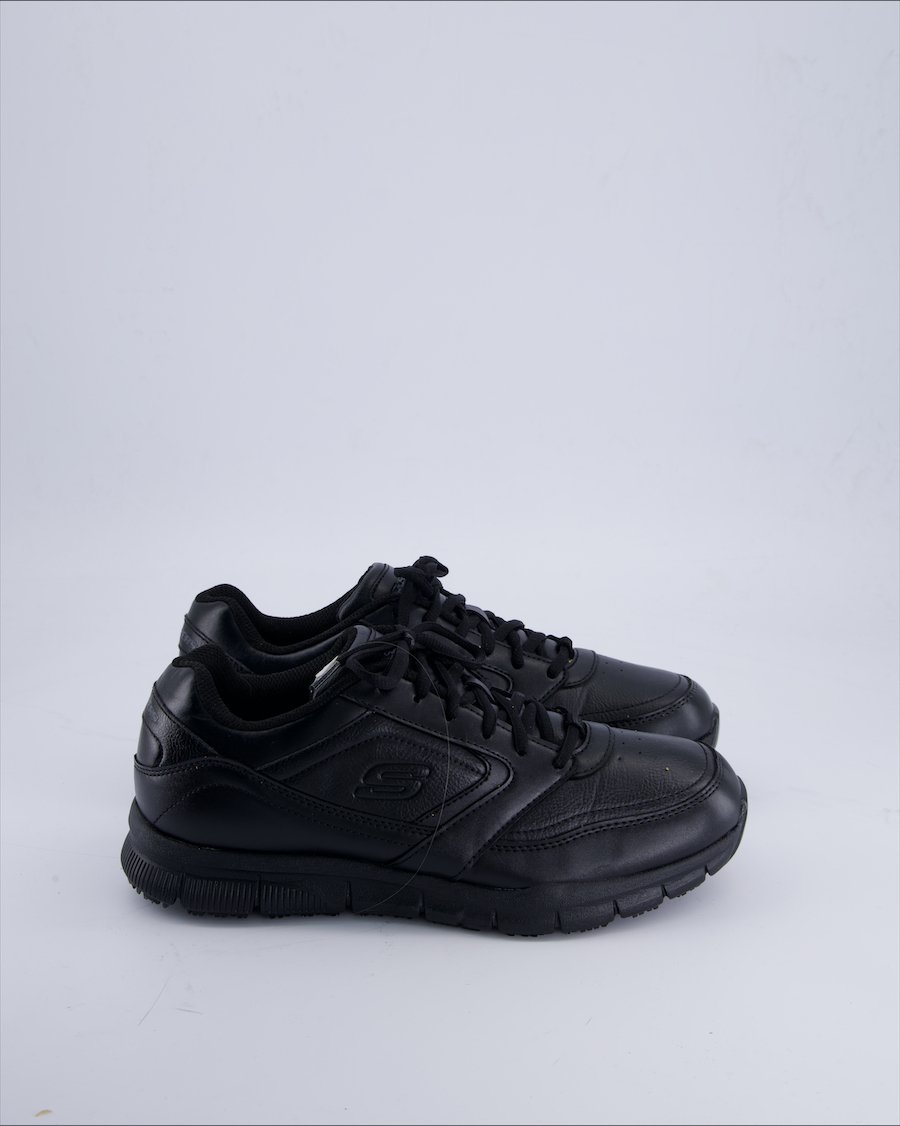Skechers Trainers Leather Black 40 EU
