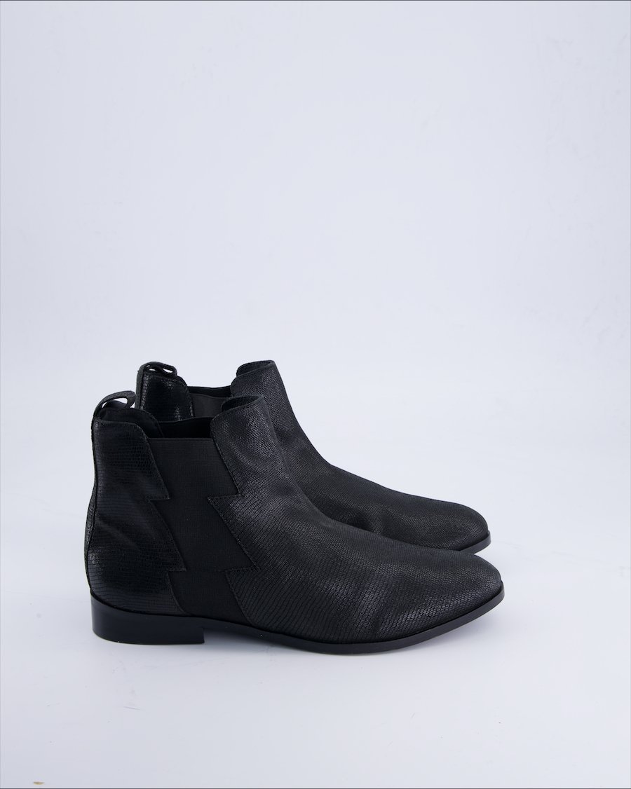 Unbranded Ankle boots Leather Black 40 EU