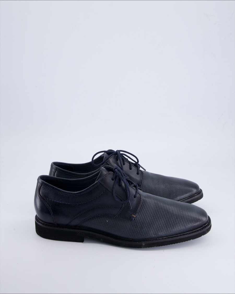 Am Shoes Leather Blue 43 EU
