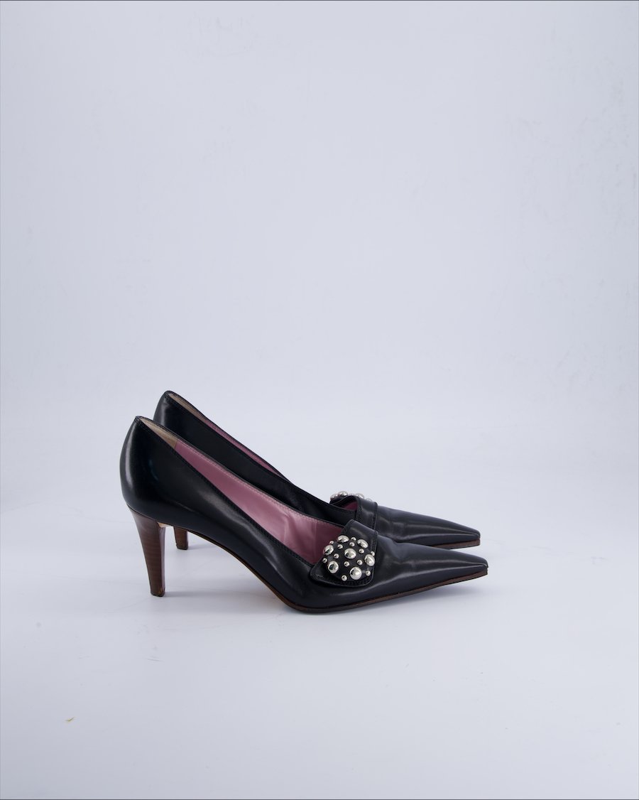 Sergio Rossi Heels Leather Black 39 EU
