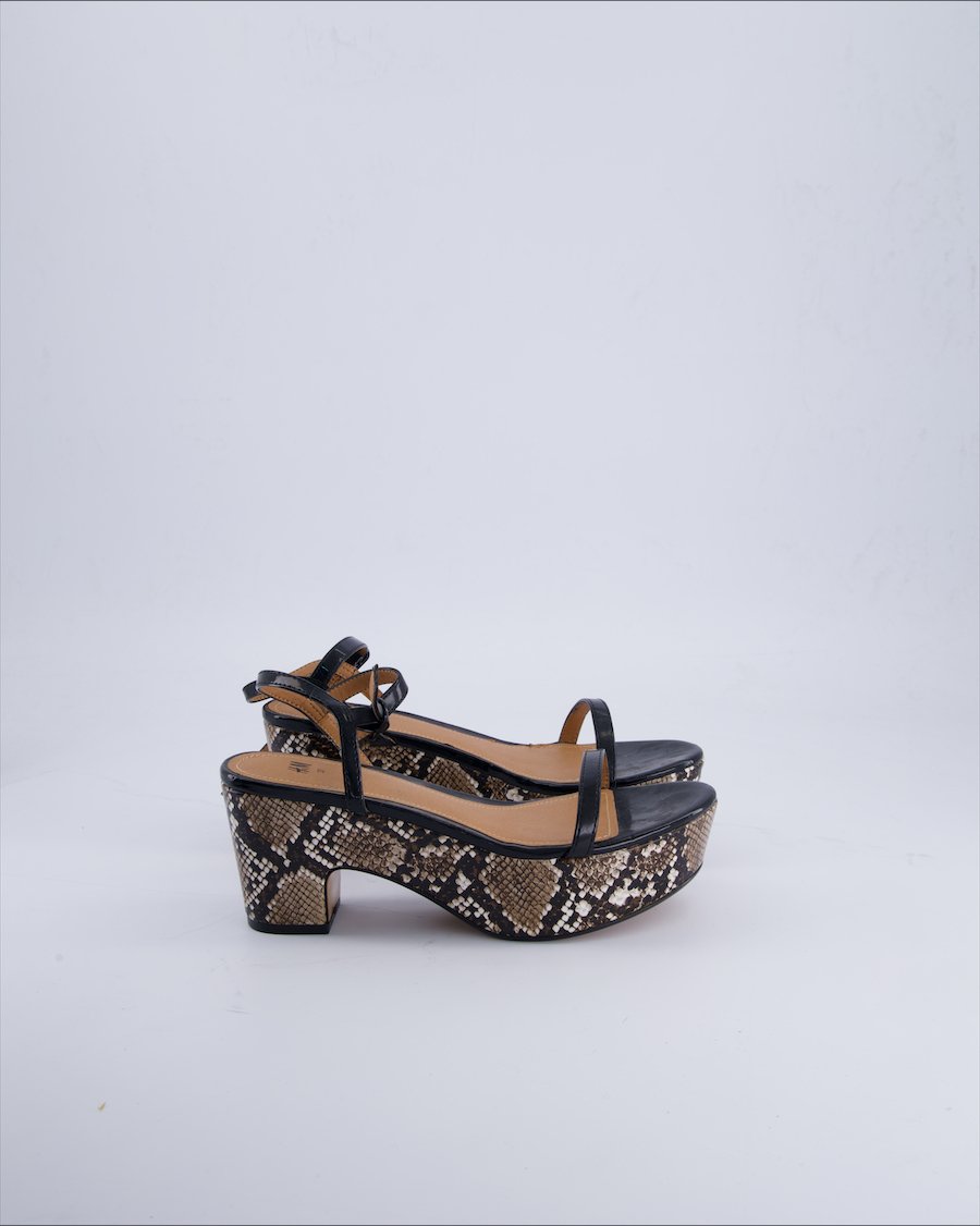H&M Sandals Leather Black 37 EU