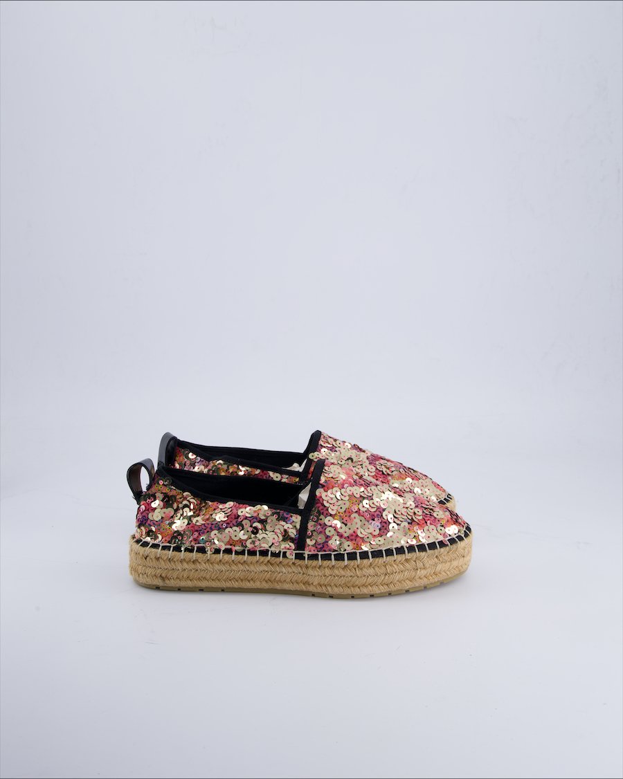 Zara Espadrilles Leather Pink 38 EU
