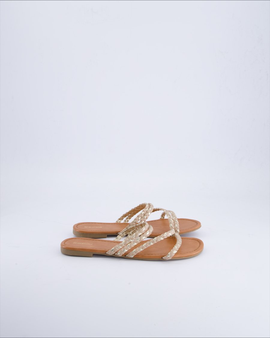 Graceland Sandals Leather Pink 39 EU