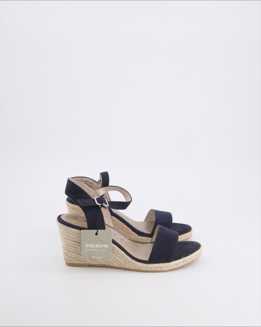 Tamaris Sandals Suede Blue 36 EU