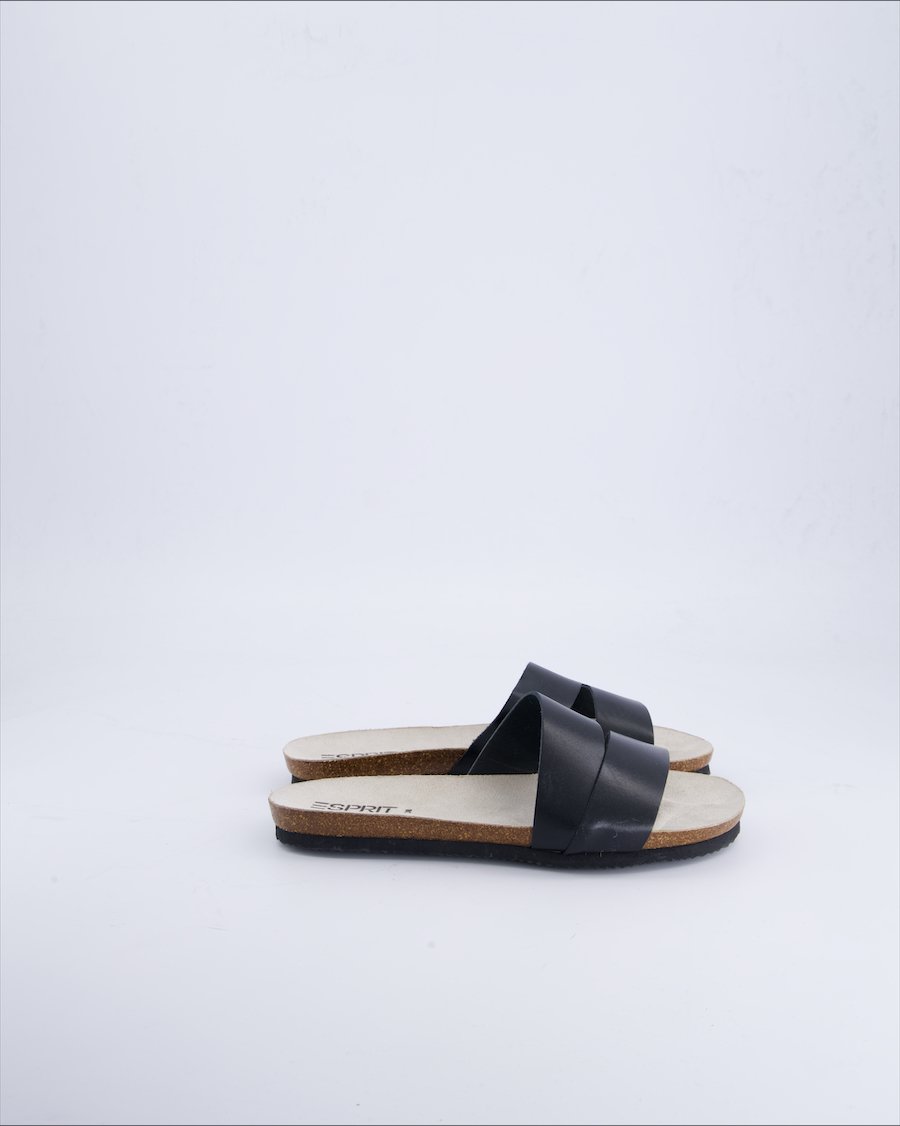 Esprit Sandals Leather Black 38 EU