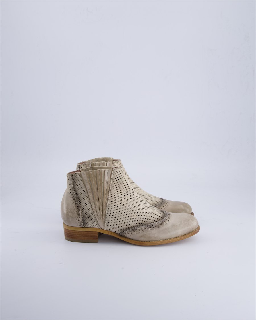 Donna Più  Ankle boots Leather Beige 37 EU