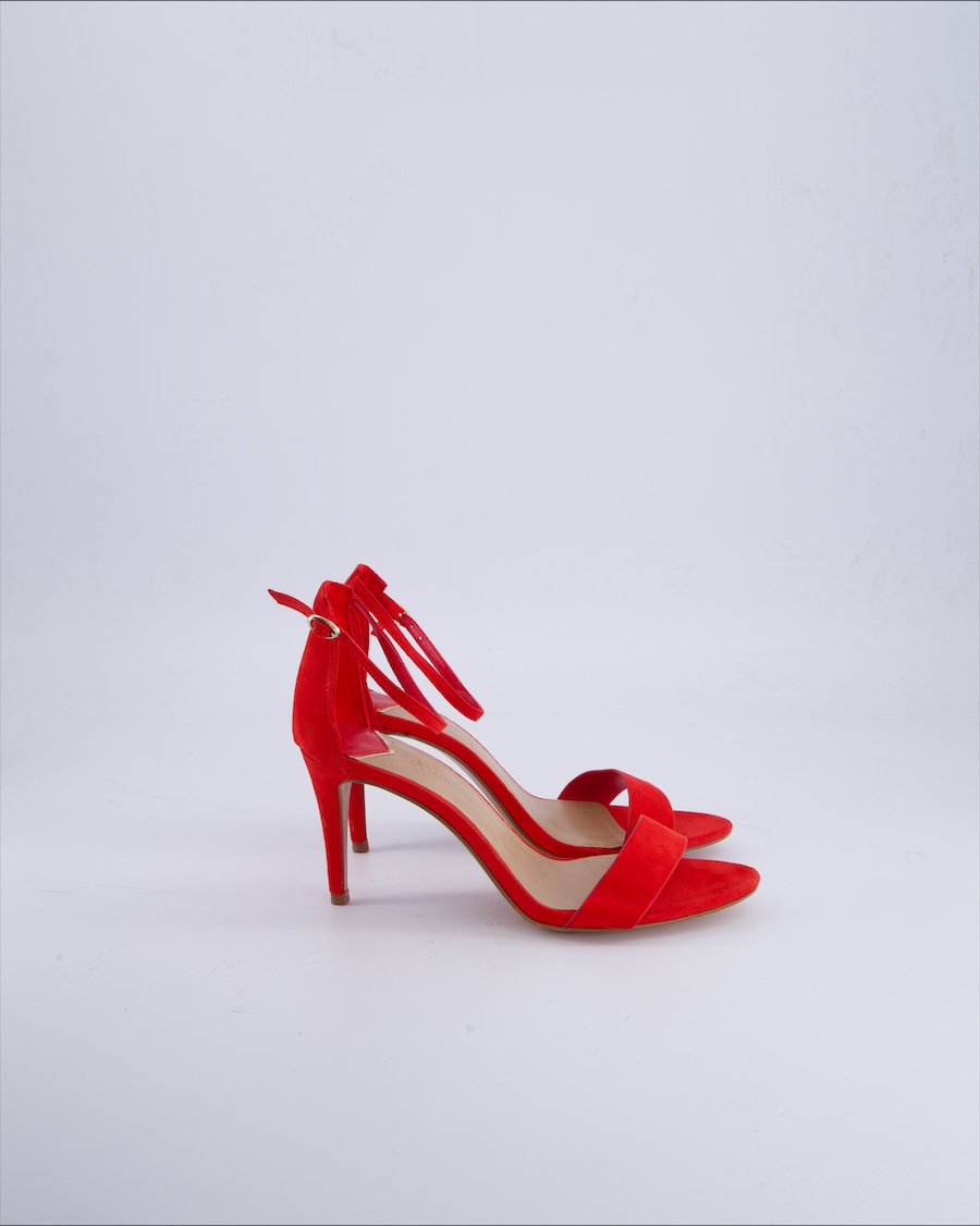Stradivarius Heels Suede Red 38 EU