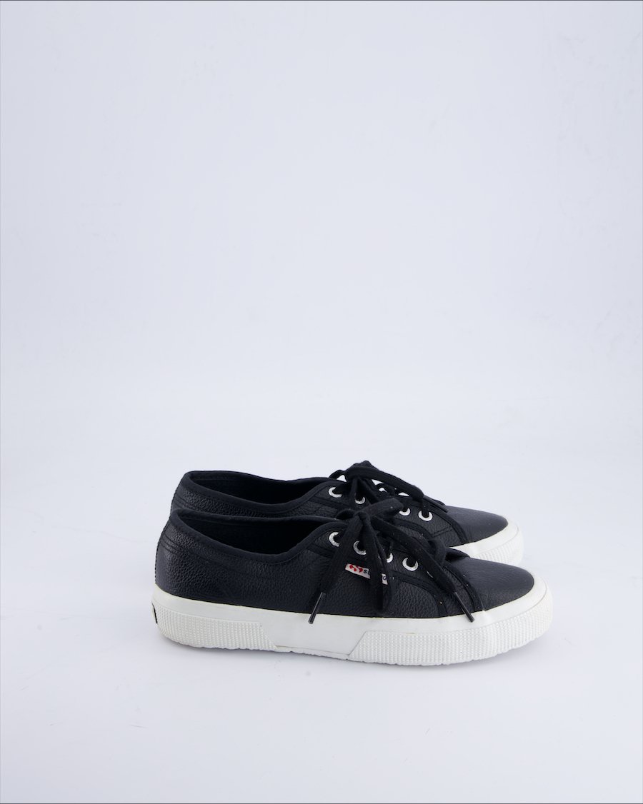 Superga Trainers Leather Black 38 EU