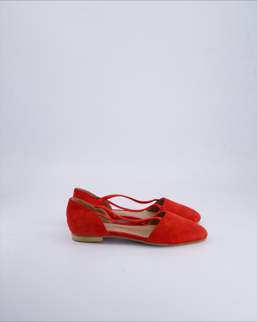 Roberto Santi Ballerinas Suede Red 38 EU
