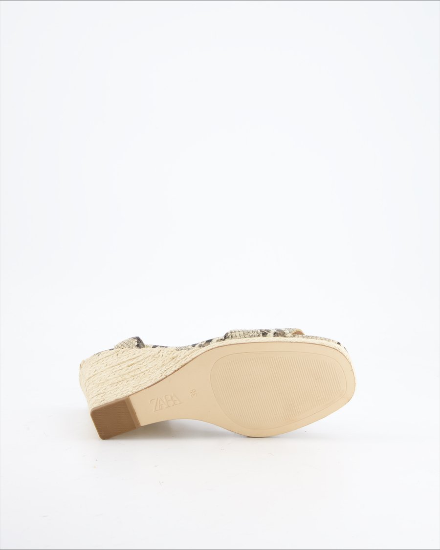 Zara Heels Leather Beige - immagine 6