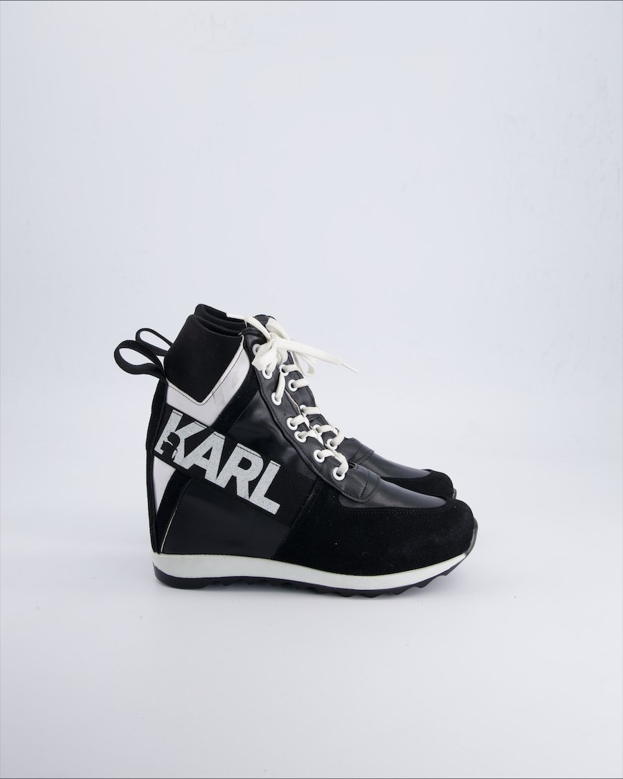 Karl Lagerfeld up shoes Suede Black 39 Eu