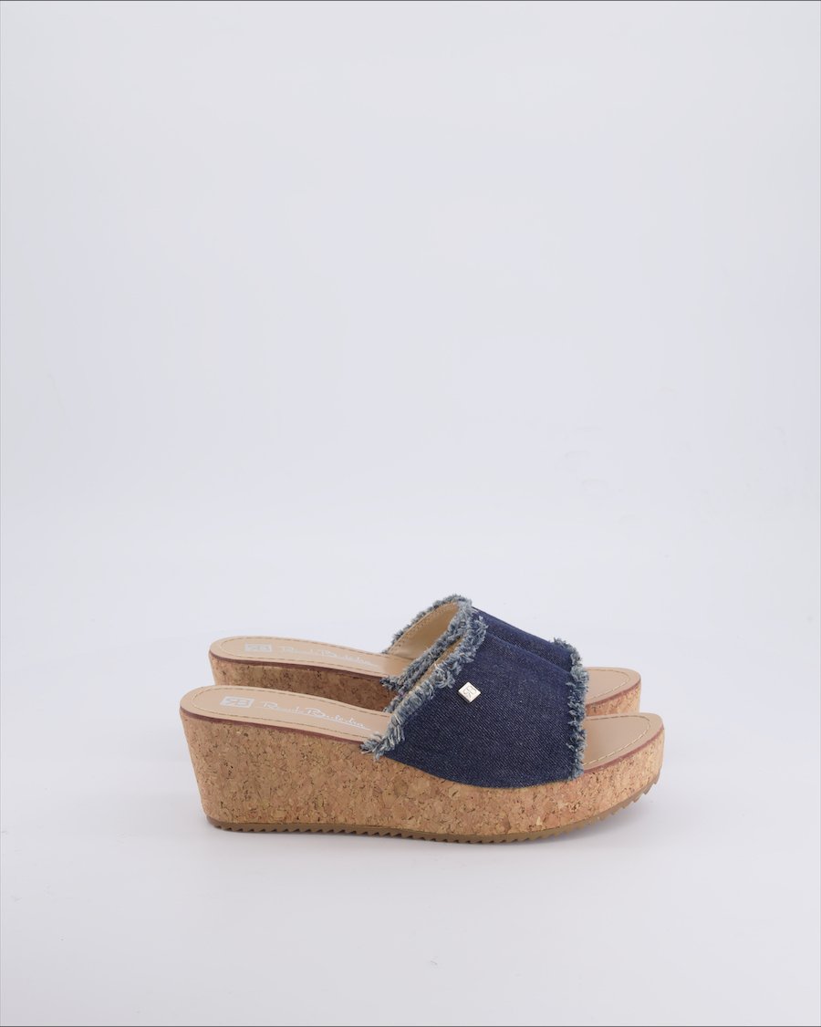 Renato Balestra Sandals Cloth Blue 38 EU