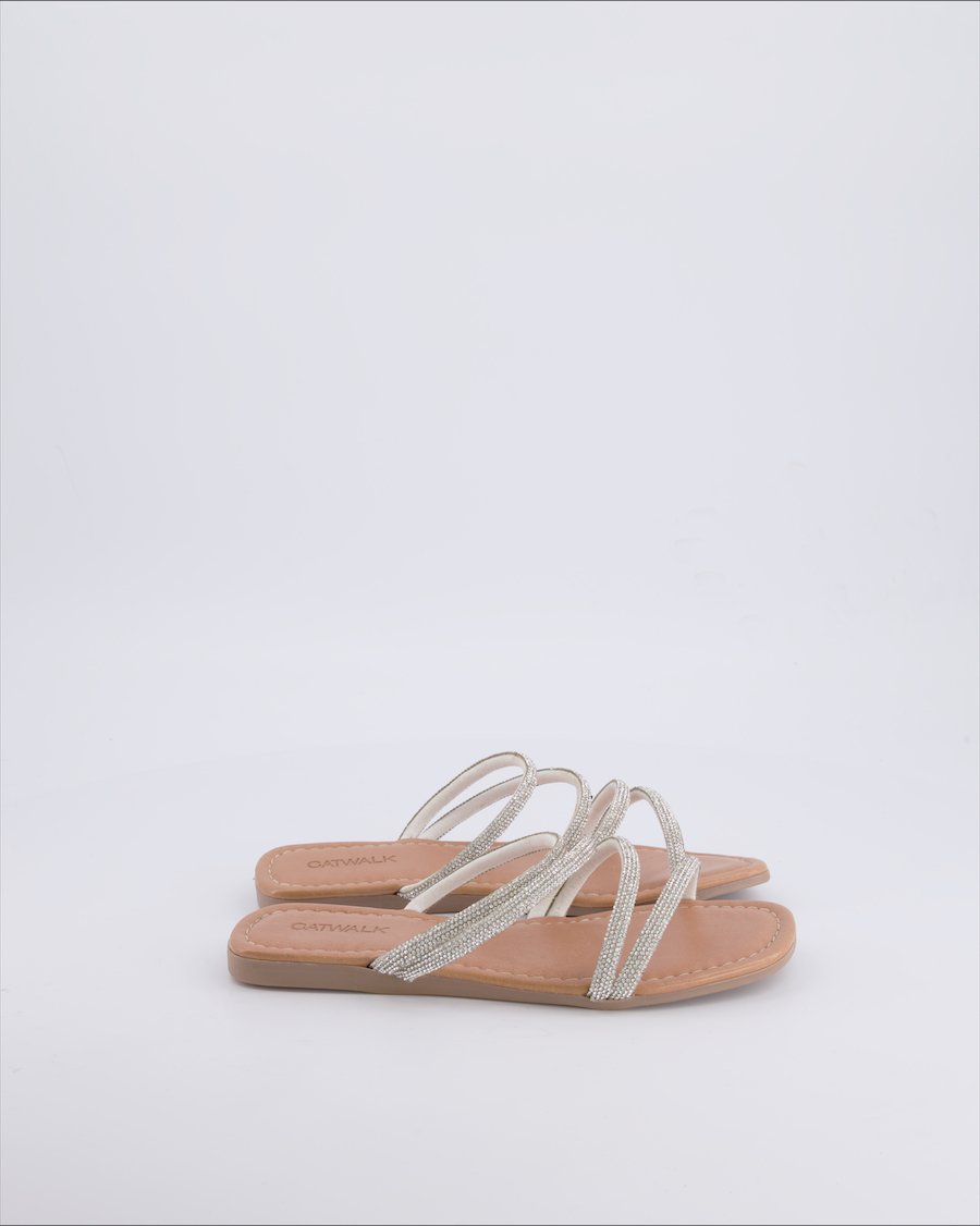 Catwalk Sandals Cloth Silver 37 EU