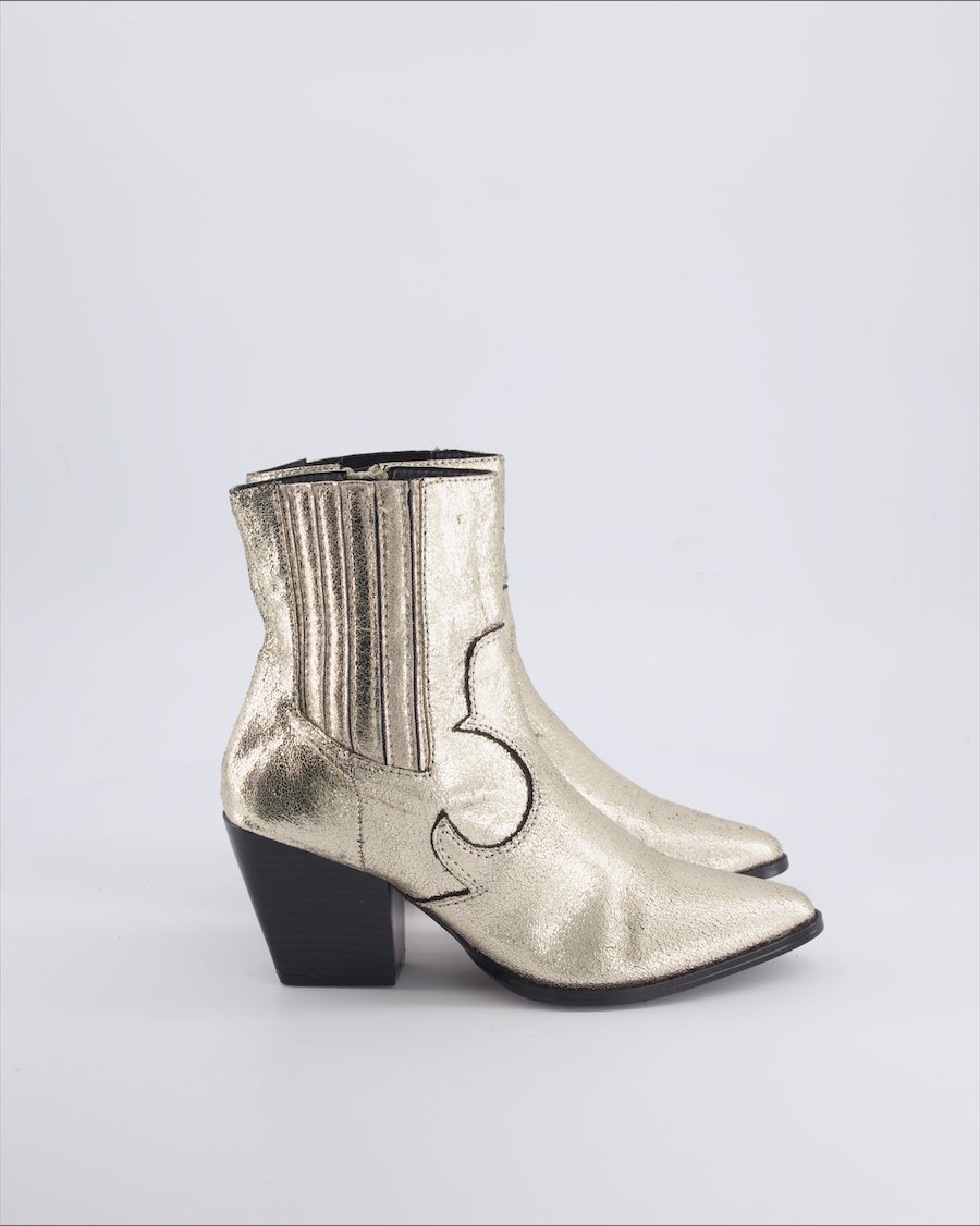 Oxmox Ankle boots Leather Gold 38 EU