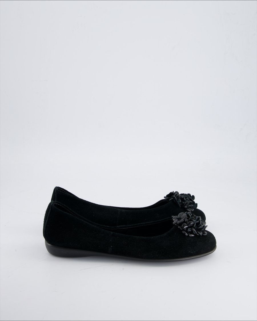 The Flexx Ballerinas Suede Black 42 EU