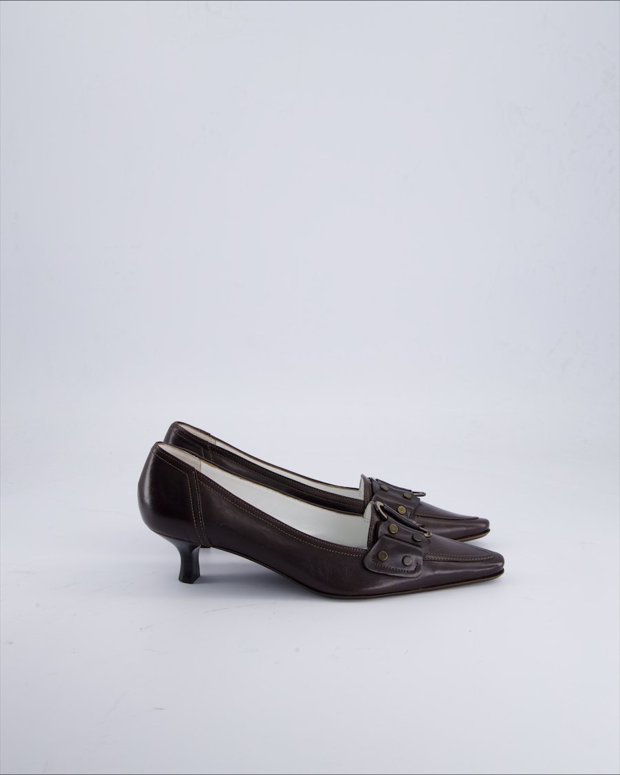 K+S Shoes Heels Leather Brown 37.5 EU