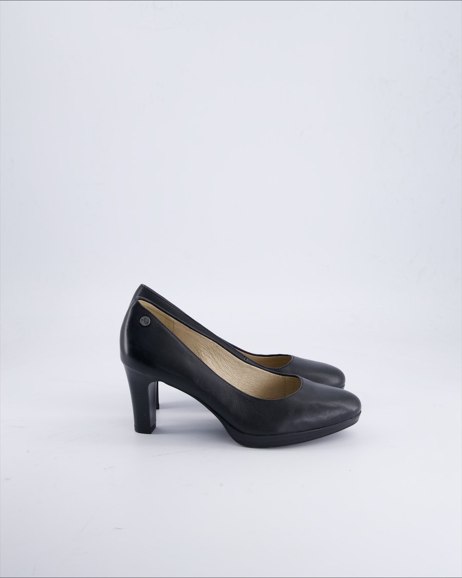 No Stress Heels Leather Black 38 EU