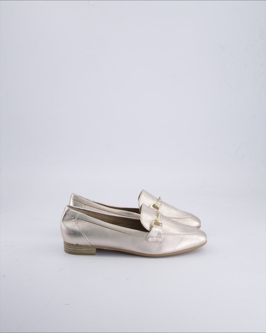 Marco Tozzi Boat shoes, loafers & moccasins Polyurethane Metallic 37 IT