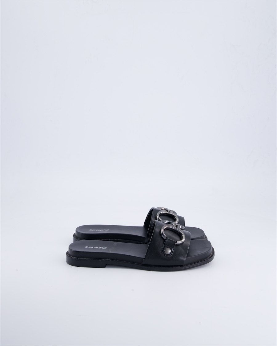 Graceland Sandals Leather Black Eu 36