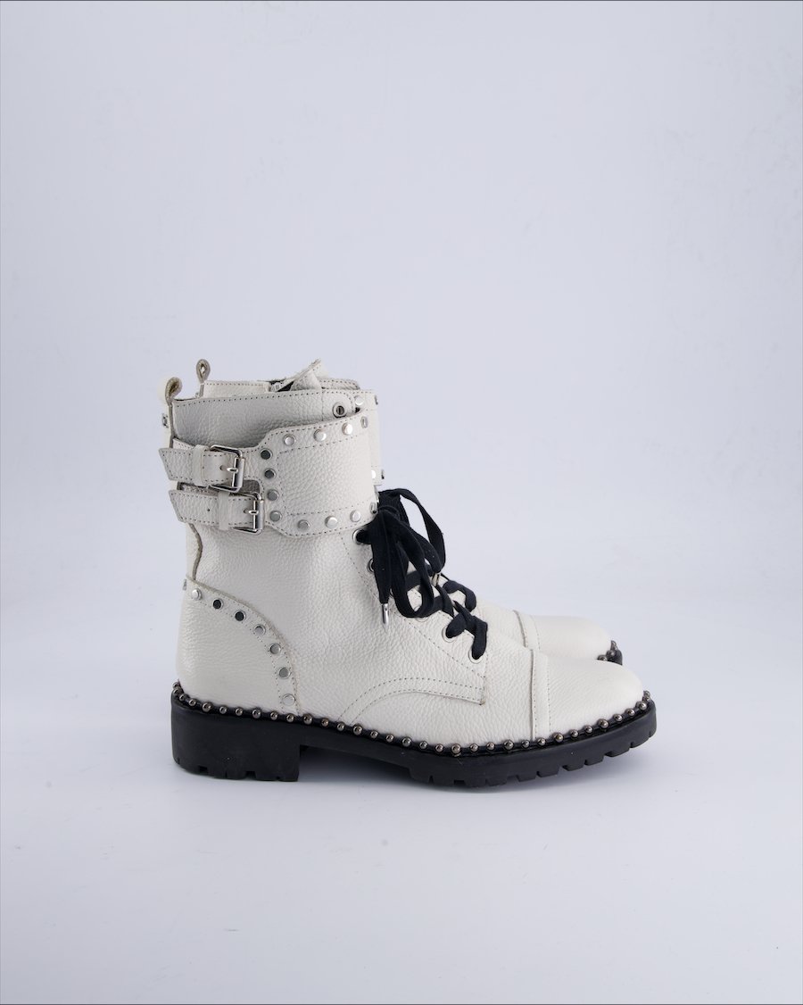 Sam Edelman Ankle boots Leather White 37.5 EU